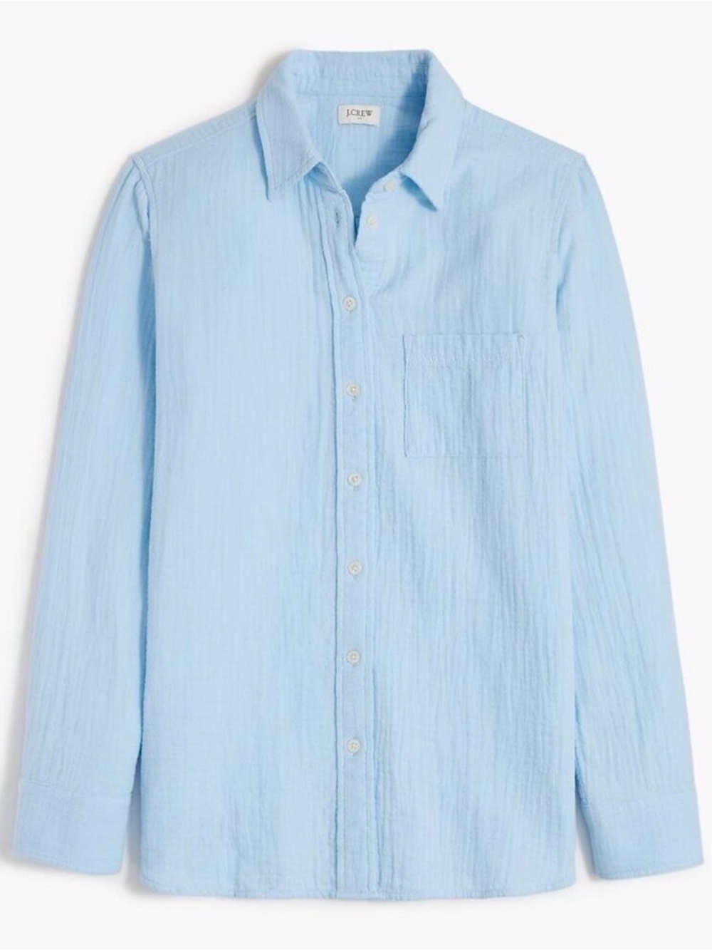 J. Crew Gauze button-up shirt size Large - Picture 2 of 11